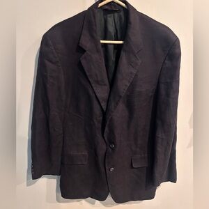 Brooks Brothers Sport Coat Mens 43 LG 100% Linen 2 Button Blazer Made in USA